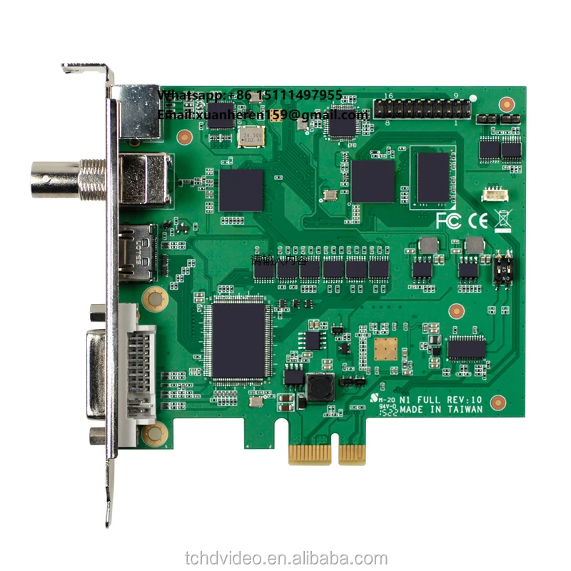 

1channel Video Capture Card with SDI/DVI/CVBS Input 1080P60 PCIE SDK Support H264 for Video Streaming Game Capture