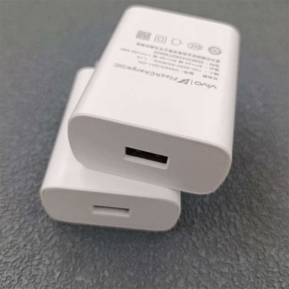44W Original Vivo Fast Charger EU/US FlashCharge 2.0 Power Adapter Type C Cable For VIVO Y100  Y36 X50 X70 Pro Z7 Z6 V30 V23 V25 - náhled 3
