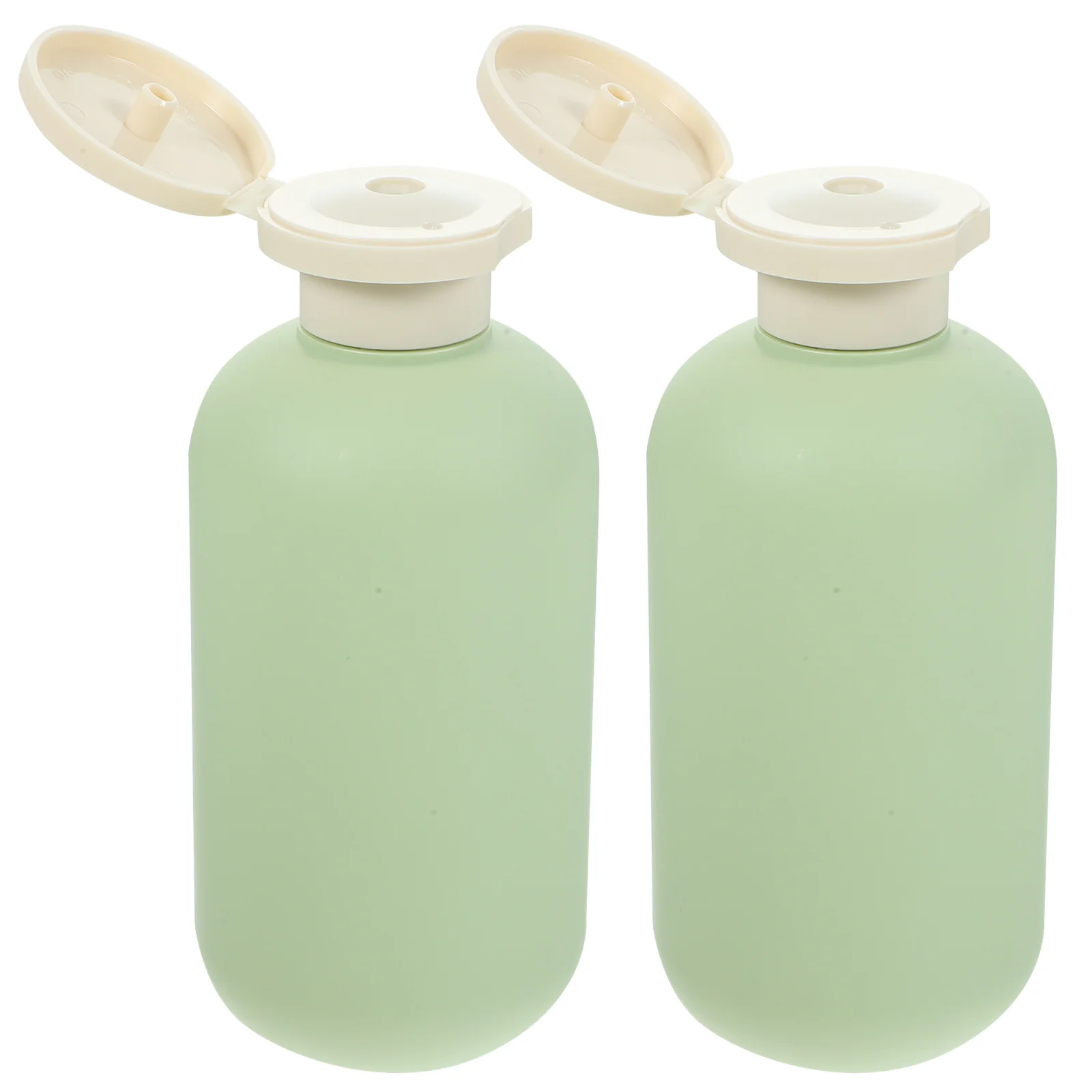 

2pcs Flip Cap Squeeze 200Ml Refillable Travel Size Toiletry Containers Leakproof Shampoo Lotion Bottles For Body Wash Facial