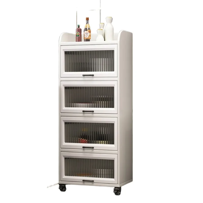 Dining side cabinet, living room locker, kitchen crevice rack, floor-to-ceiling multi-functional storage cabinet