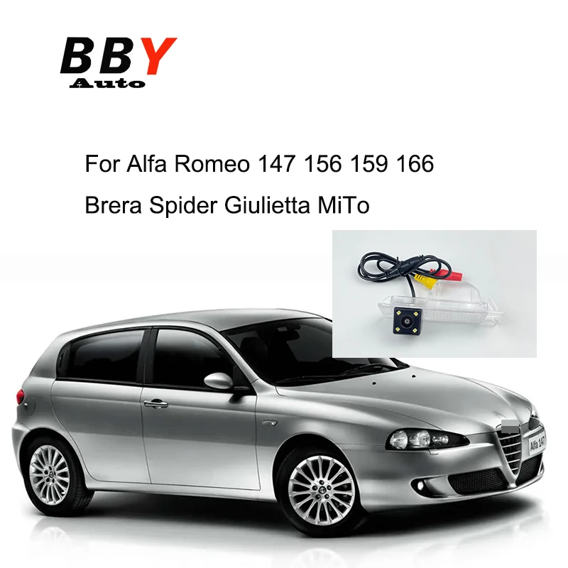 

Reversing Camera For Alfa Romeo 147 156 159 166 Brera Spider Giulietta MiTo CCD Night Vision License Plate Rear View Camera