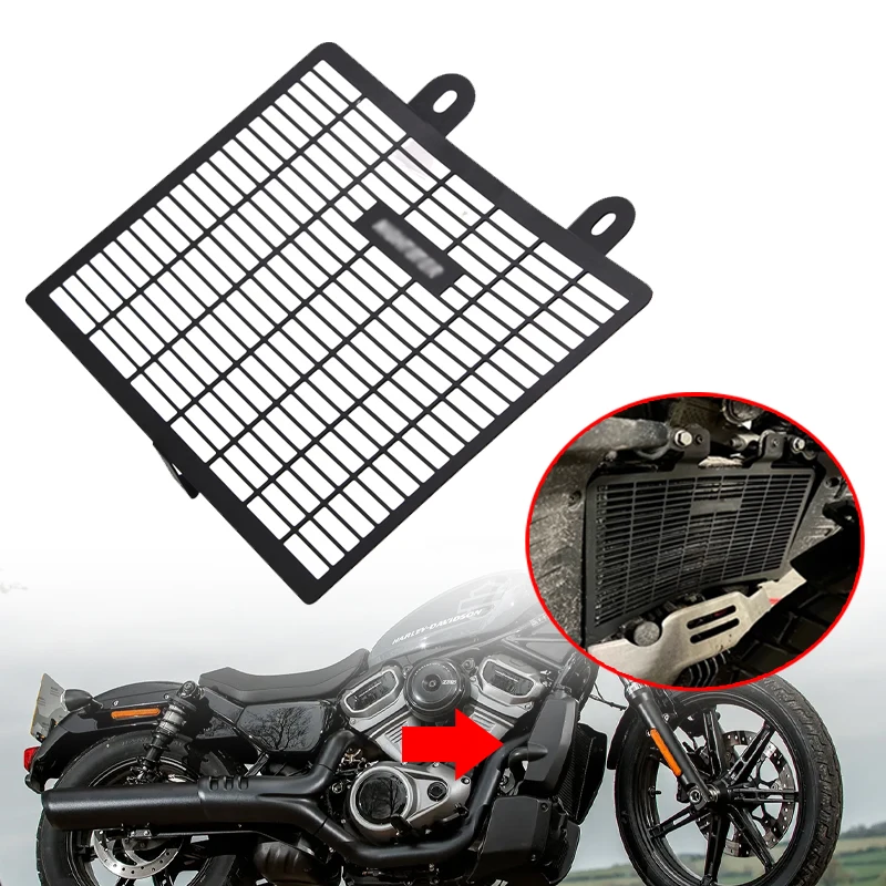 

Motorcycle Accessories Radiator Grille Guard Cover Water Tank Cover Protection Net Fit For Harley Nightster 975 RH 975 2022-2023