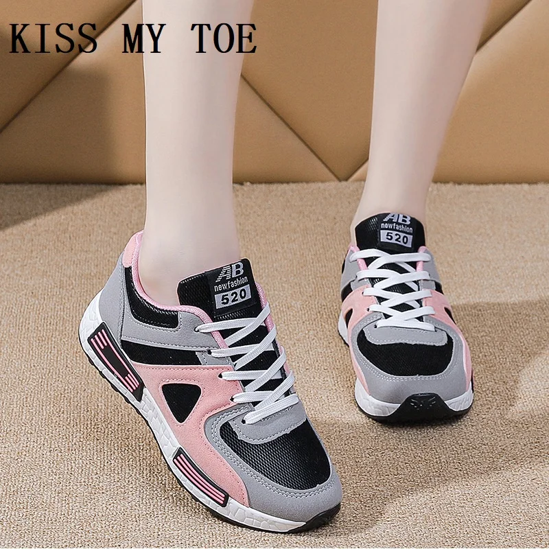 

2024 New Casual PU Breathable Chaussure Femme Chunky Sport Sneakers Flats Platform Shoes For Women Ladies Trainers Zapatos Mujer