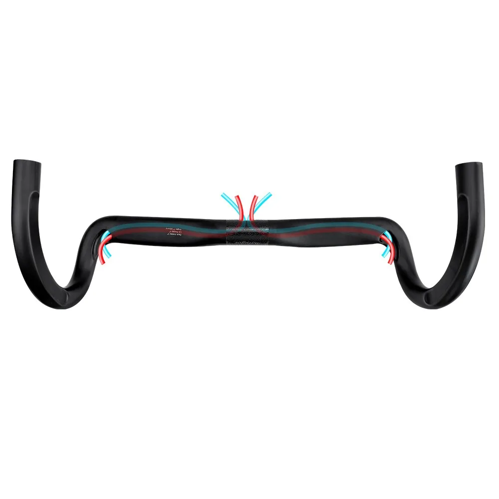 BUCKLOS Ultraleichter Fahrradlenker Vollcarbon Kompakter Dropbar, Interne Kabelführung UD Matt Fahrradlenker Fahrradzubehör – Detail 8