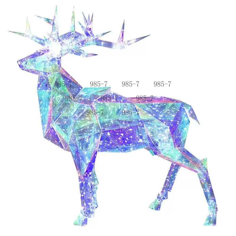 Commercial Christmas Decoration For Mall Window Shop Display And Party Decor Color Changing LED Reindeer Lights