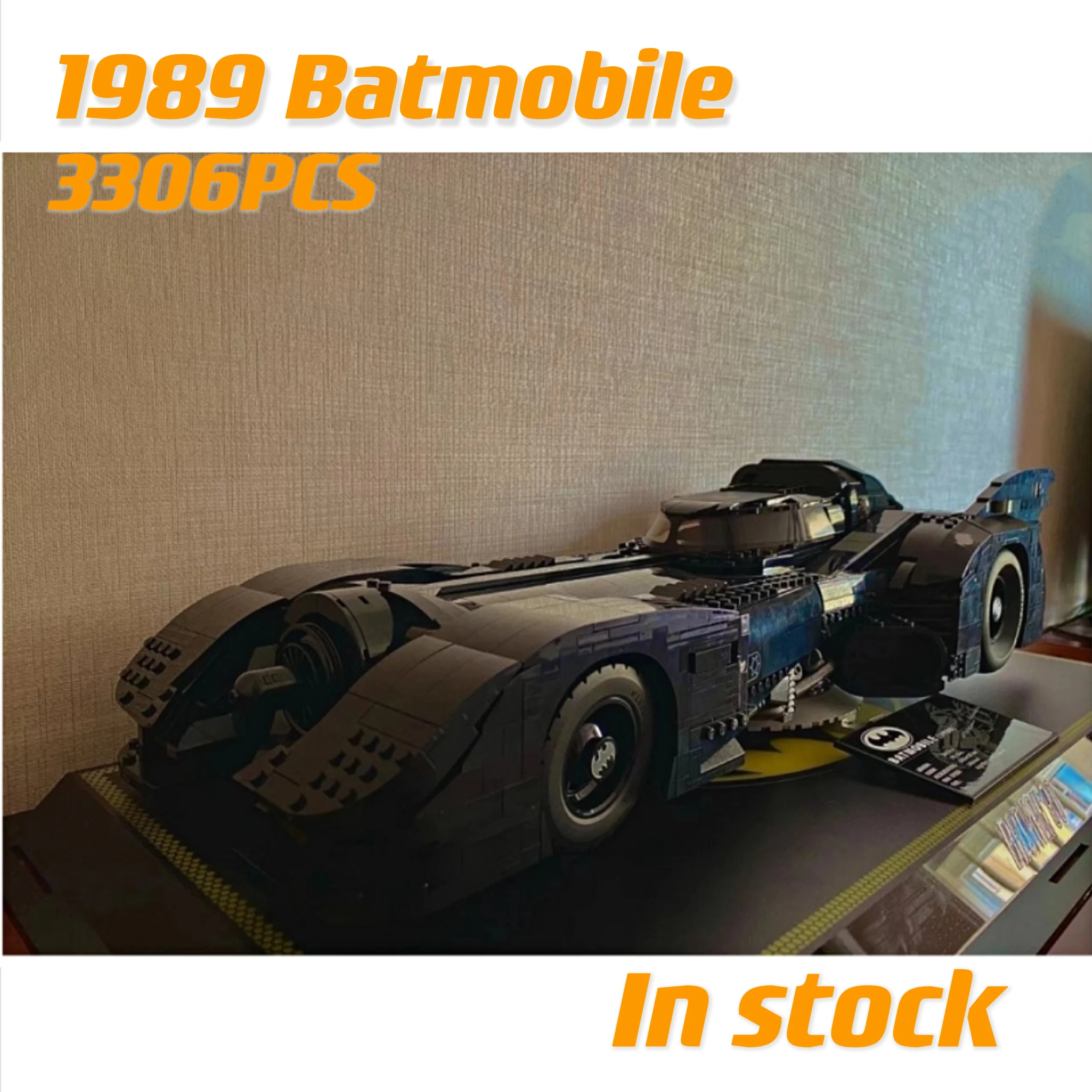 Batmobile Car importer décennie ks, Super ForeCar Model Bricks, Cadeaux de Noël et d'anniversaire, En stock, 1989, 76139