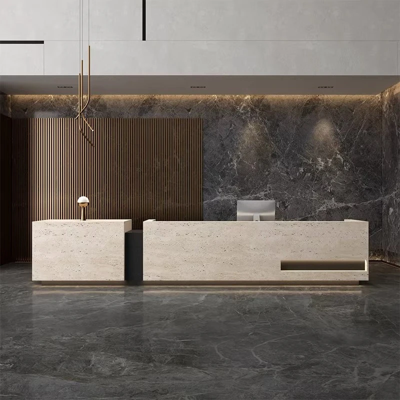 

Bar Shop Reception Desks Welcome Display Unique Luxury Large Reception Desks Company Minimalist Escritorio Commercial Furniture
