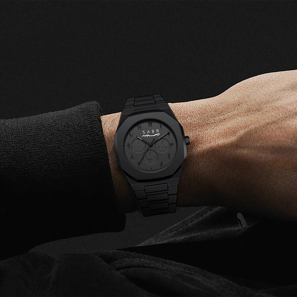 ساعة SABR Creative Middle East العربية كوارتز رقمية للرجال، تصميم بسيط وحديث، تصميم إبداعي مقاوم للماء للنساء #4