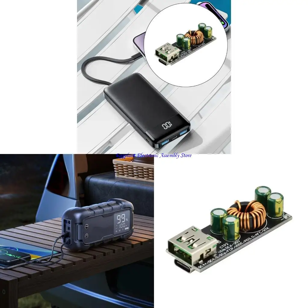 E28D Advanced 60W Charging Module MultiDevice Compatible PD3.0 QC4Protocols 35V Most Input Compactly Designs Power Module