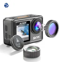 yyhc AT-S81TR Ausek 6 Lens Wifi Waterproof Video Go pro Camera Sport Action Camera 5k 60fps EIS Action Camera For Youtube Video