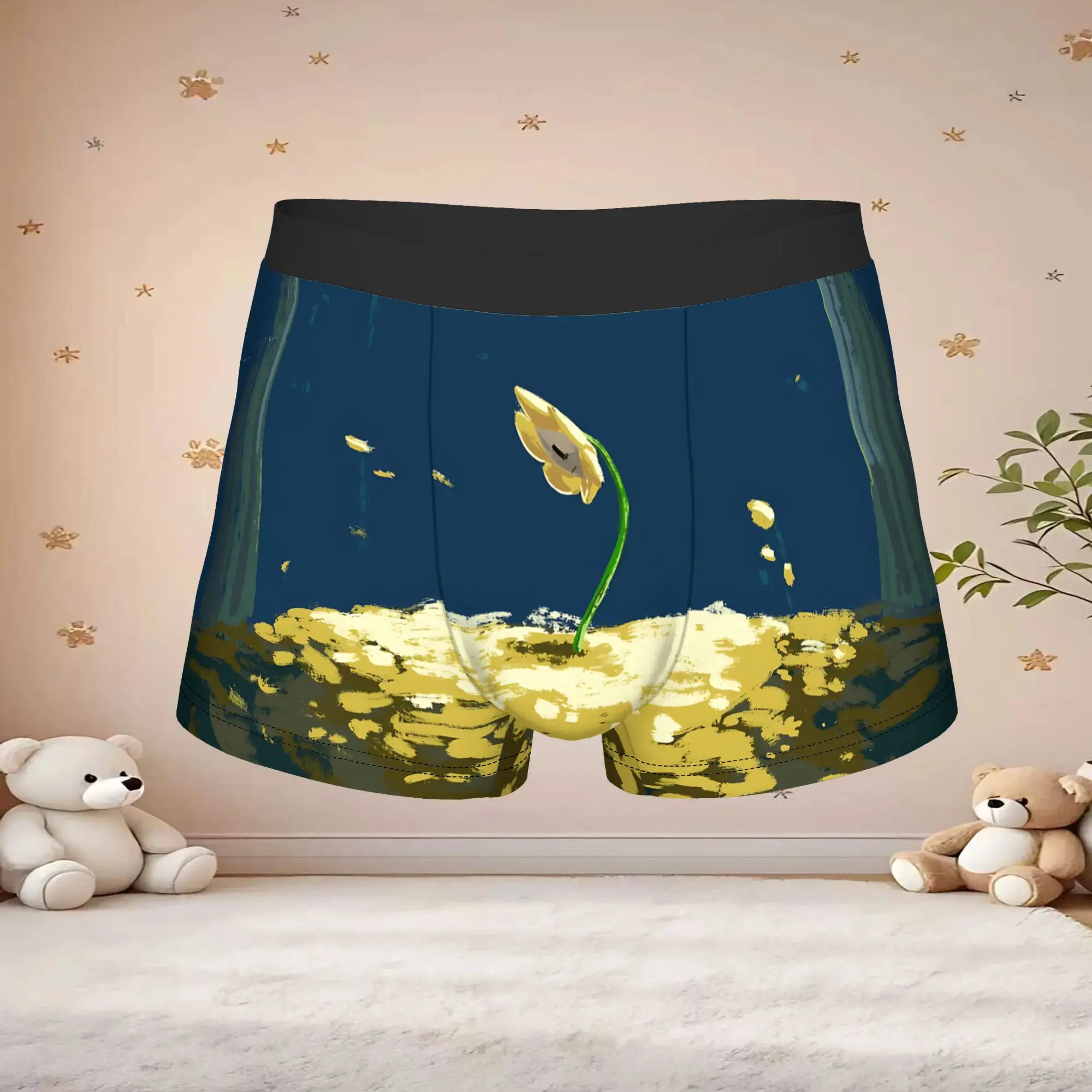 1pc Popular Undertale Anime Pattern boxers Game Lover Novelty Panties Men's Underwear Print Shorts Boxer Briefs