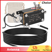 EFHW Antenna K24 3-30MHz Frequency Band Shortwave Antenna Wideband End-fed Halfwave Antenna with Cloth Storage Bag