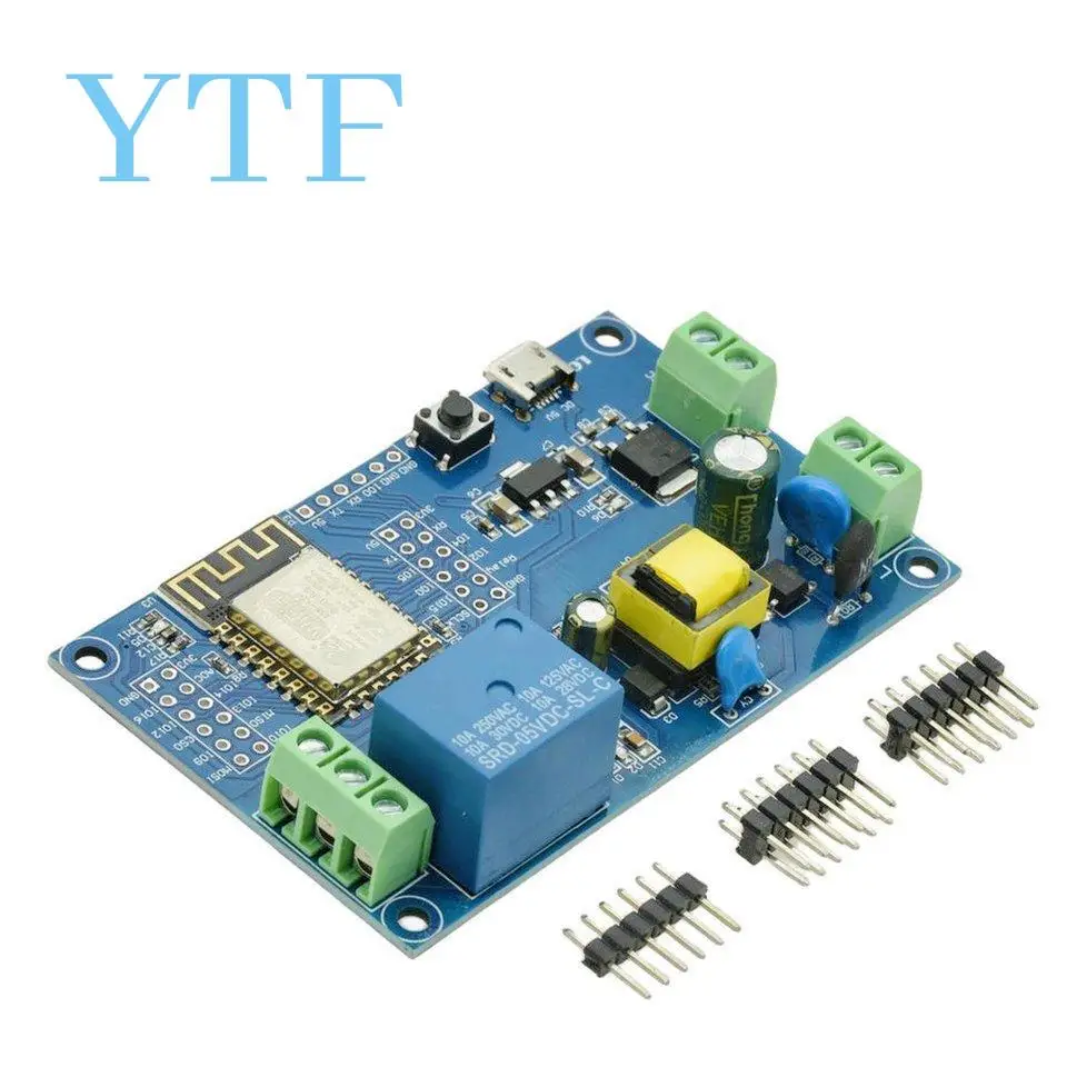 

Блок питания переменного/постоянного тока ESP8266 WiFi одноканальный релейный модуль ESP-12F плата разработки