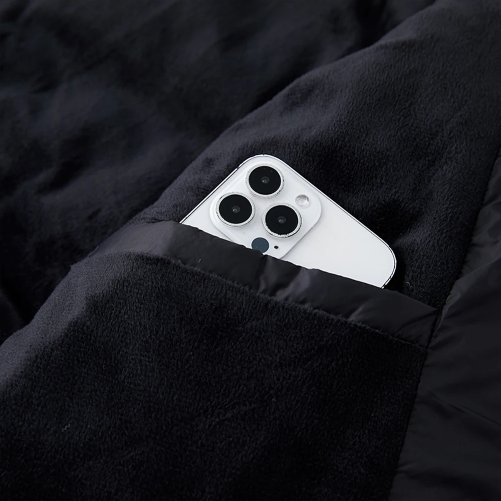 Chaqueta acolchada de algodón para hombre, abrigo de algodón grueso con múltiples bolsillos y forro polar de invierno 2025, chaqueta acolchada de algodón informal de talla grande