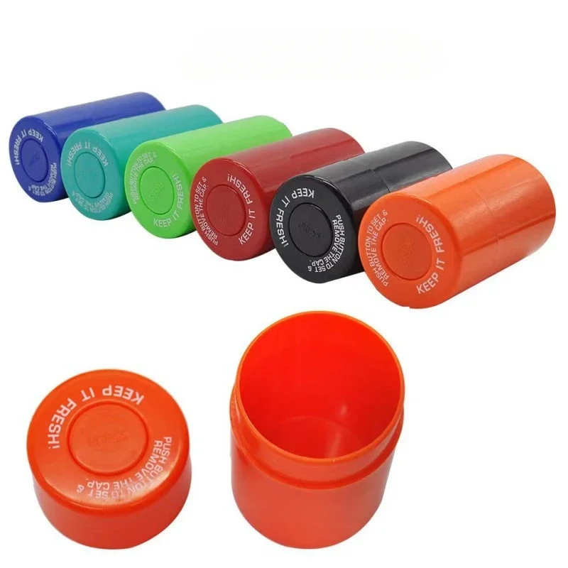 

6pcs/lot Portable Vacuum-Sealed Tobacco Jar Airtight Tobacco Storage Box Moisture-Proof Tobacco Canister Smoke Accesoires