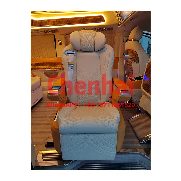 

Customized OEM Rotating Heating Electric Luxury VIP Van Seats For Tuning MPV VAN RV Carnival Sprinter V250 Metris Alphard Coaste