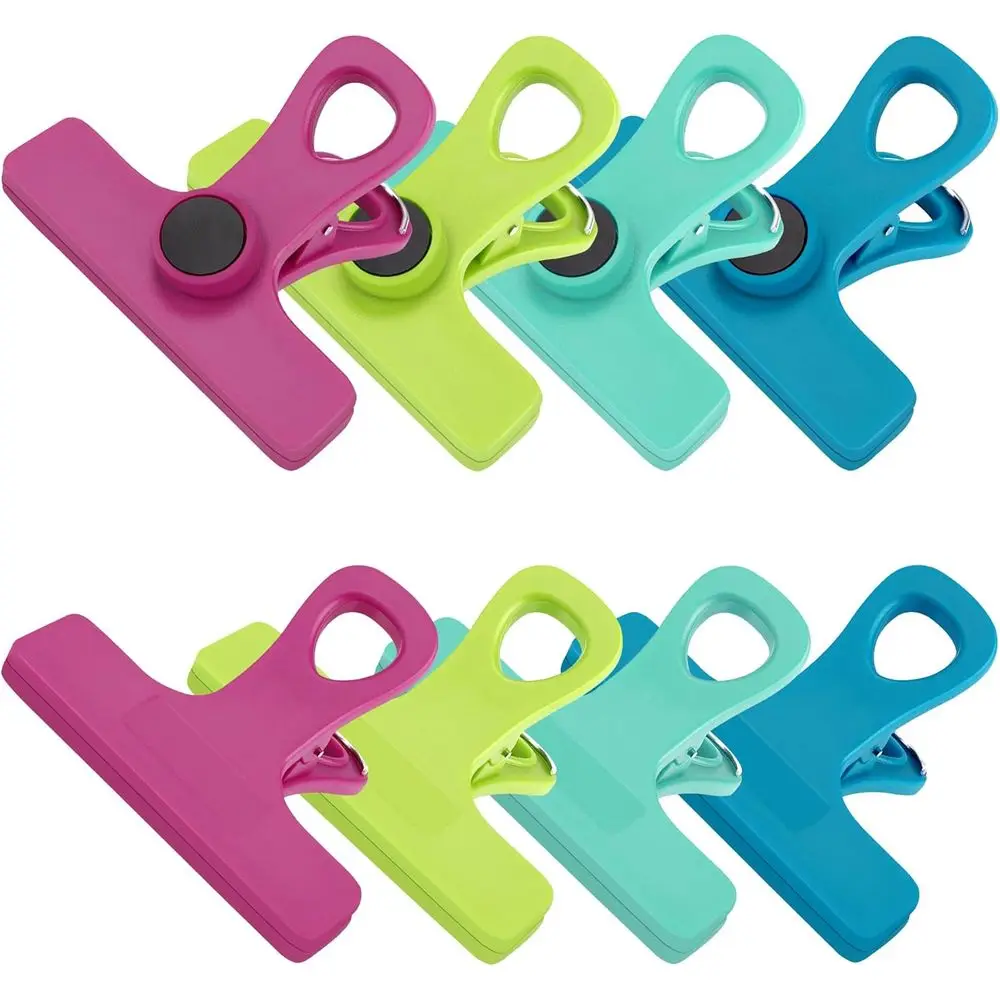 Magnetic Bag Clips with Air Tight Seal for Food Storage, 8-Piece