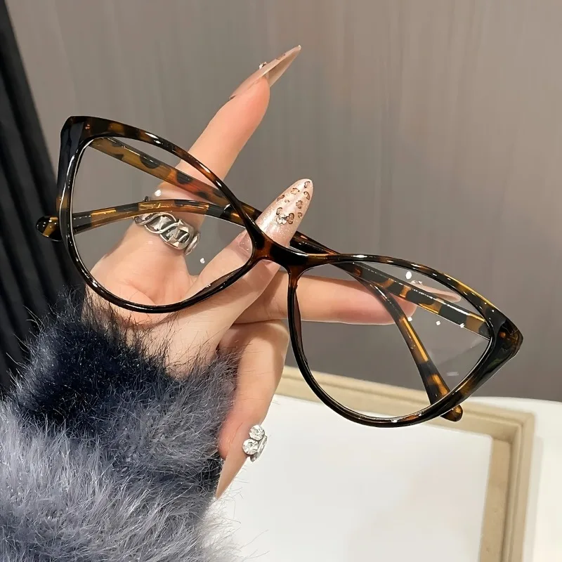 Anti-Ermüdungs-Augenschutzbrille, Unisex, Katzenaugenrahmen, geeignet für Computer, Telefon, TV, HD-Lichtdurchlässigkeit