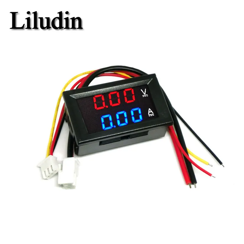 Mini Digital Voltmeter Ammeter DC 100V 10A Panel Amp Volt Voltage Current Meter Tester Detector 0.56