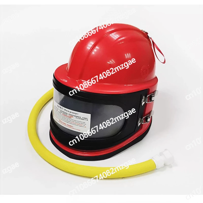 Professional Sandblasting Helmet with PVC Protective Shield Lens, Safety Equipment for Sandblasting Operations