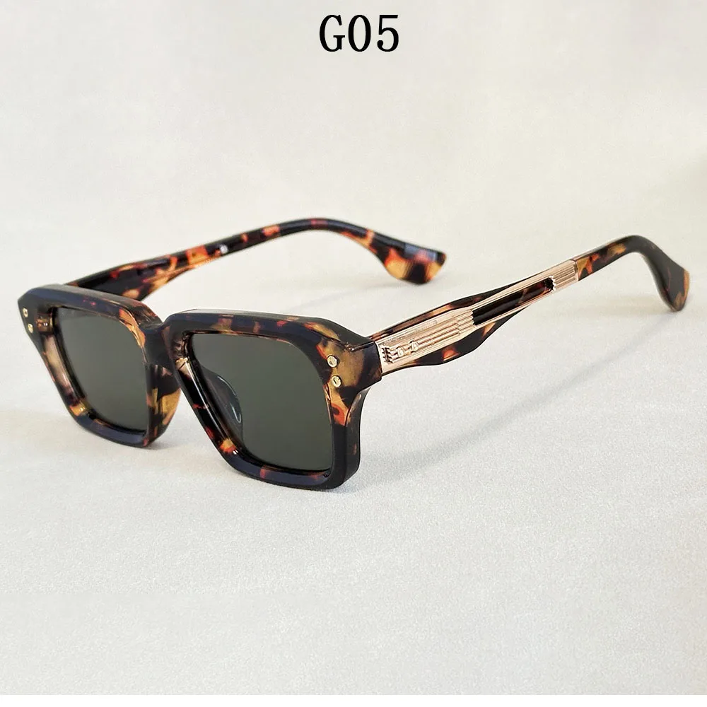 Retro Sonnenbrille Männer Vintage Quadrat Sonnenbrille Frauen Luxus Designer Mode Gläser Dropshipping Gafas De Sol Hombre Zonnebril – Detail 8