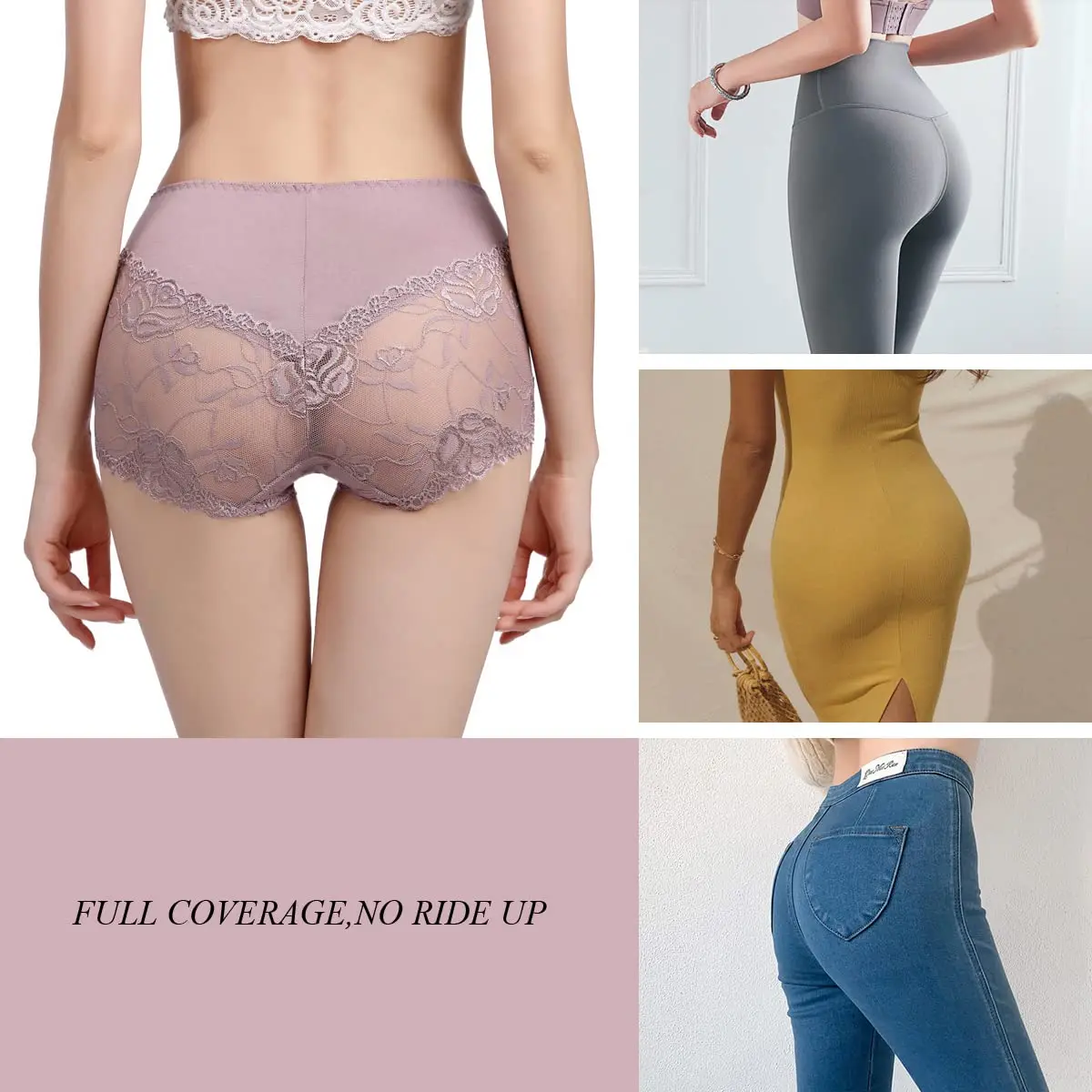 3шт женские короткие кружевные трусики с высокой талией, французское хипстерское нижнее белье