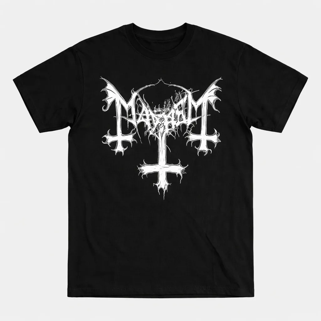 

Retro Black Metal Graphic Tee Unisex Distressed Concert Style