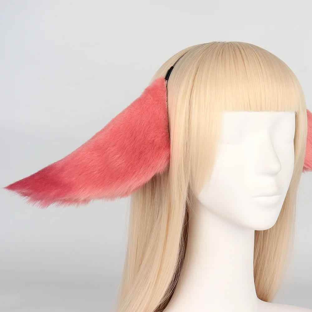 Genshin-Diadema de impacto Yae Miko para Cosplay, diadema de felpa con orejas de zorro, tocado con horquillas, disfraces de fiesta de Halloween, accesorios para el cabello