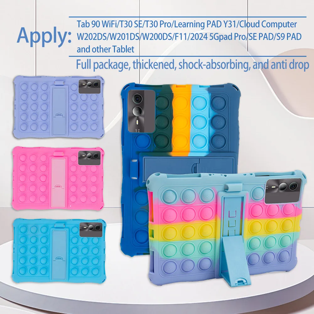 Soft Bubble Kids Case For Infinix Xpad 11 inch 2024 Shockproof Tablet Kickstand Stand Cover