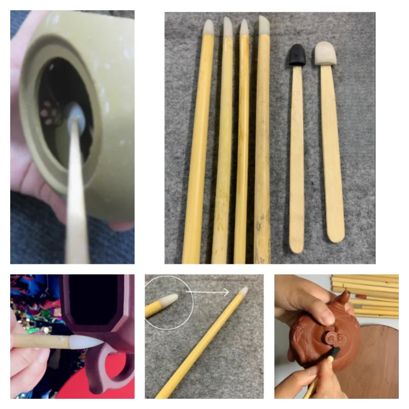 

Ceramic Clay Sculpture Pen Set/Handmade DIY Ultra-light Clay Purple Clay Making Small Statues/teapots Auxiliary Tool Carving Pen