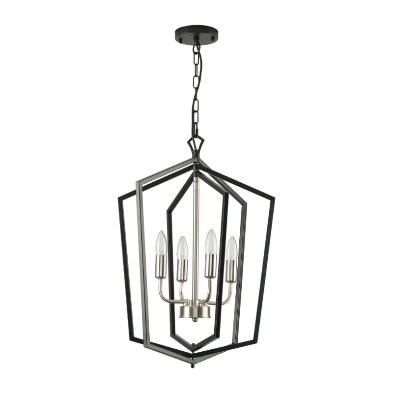 Chandeliers Farmhouse Industrial Pendant Lighting Classic Lantern Hanging Light for Kitchen Island Dining Room