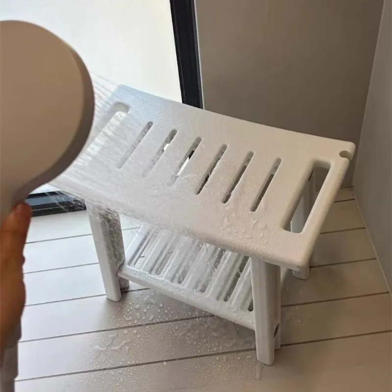 The elderly and children are special for pregnant women, shower seat storage, household bench, shoe change stool
