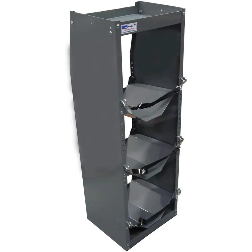 

Refrigerant Tank Storage Rack for Cargo Vans with Upper Shelf