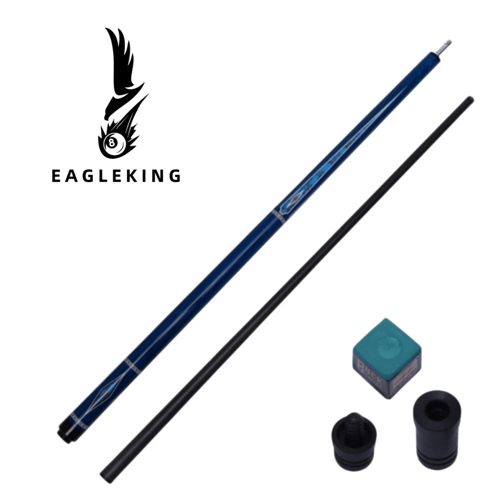 EAGLEKING 1/2 Pool Cue Professional Billiards Cue Black Technology Cue 12.4mm Carbon Technology Wooden Union Joint