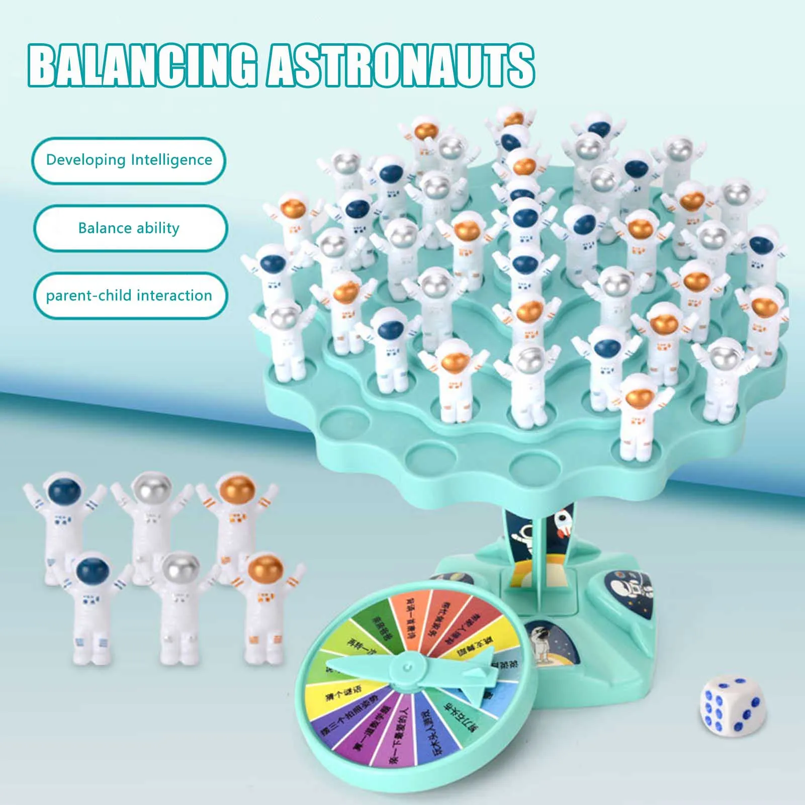 Astronauta Balance drzewo matematyczne gra interakcja rodzic-dziecko zabawki do gier na stole dla dzieci zestaw zabawki interaktywne