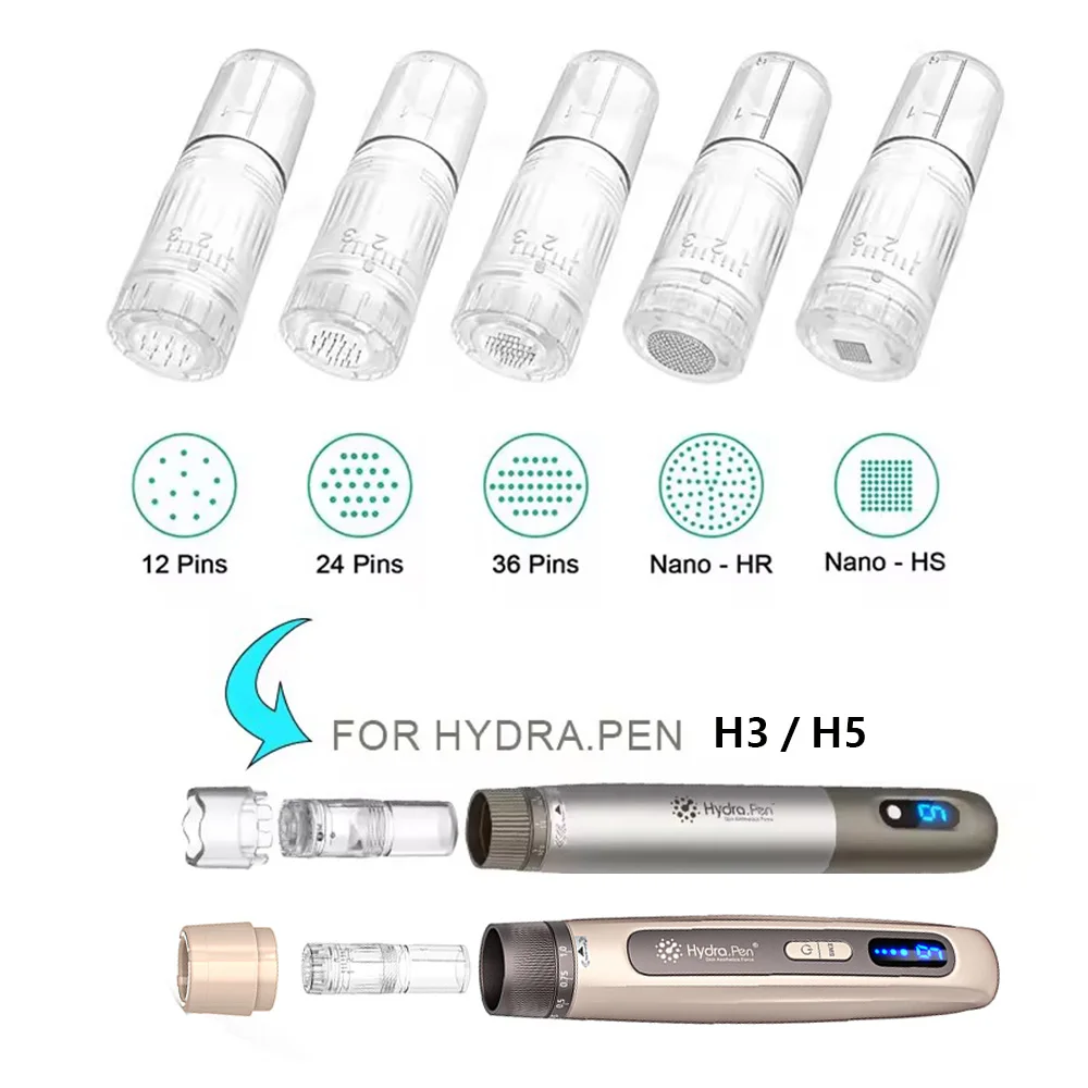 Hydra Pen H3 / H5 Needle Cartridge - Original HydraPen Replacement Part Microneedling Needles (10 pcs)