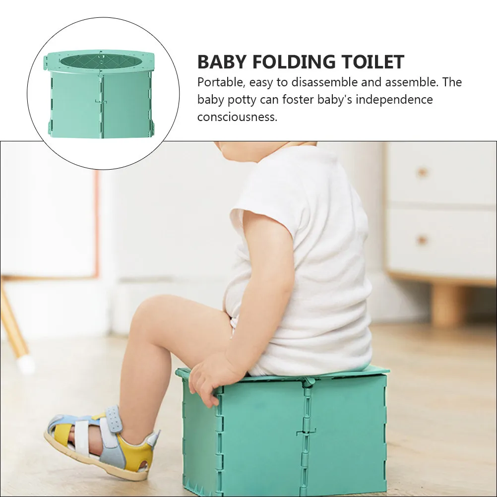 1Pcs Foldable Baby Toilet Portable Travel Potty Premium PP Material Odorless Safe Collapsible Car Outdoor Use Training Seat