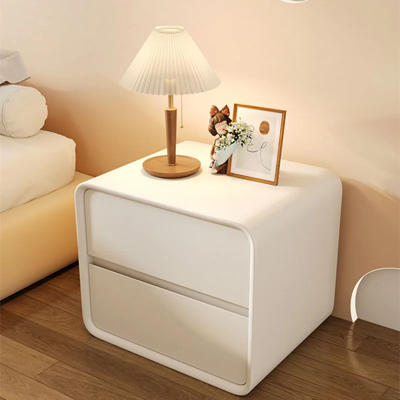 Mesita de noche moderna de estilo nórdico para niños, muebles de teatro para balcón, casillero blanco, mesita de noche pequeña para dormitorio,