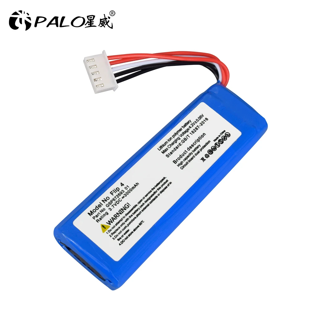 PALO – batterie Li-Ion 3000mAh, 3.7V, haute qualité, pour JBL Flip 4, Flip 4, édition spéciale