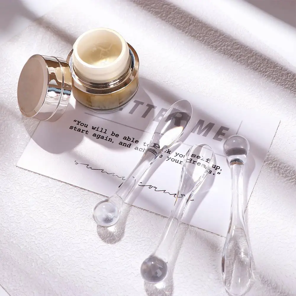 หน้ากากช้อนครีมนวด Sticks Face ดูดซับ Roller Eye Massager Stick Eye Cream Applicator Skin Care เครื่องมือเครื่องสําอาง Spatula