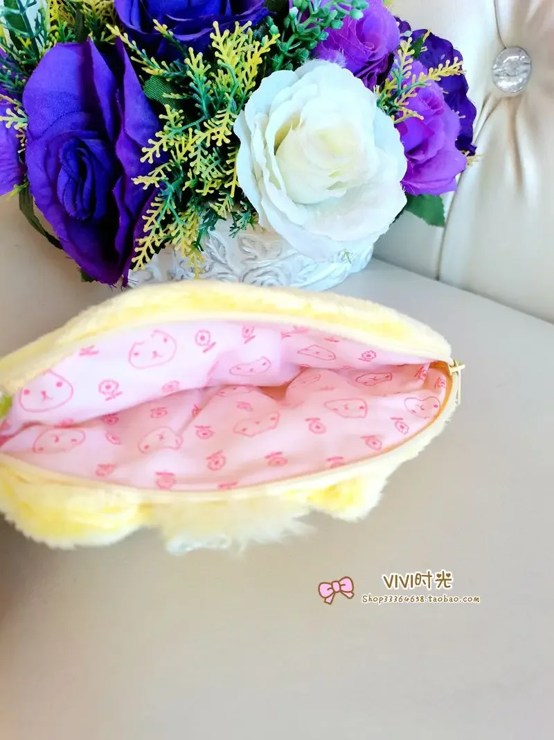 Kapibarasan Capybara Plush Pencil Case Pouch Pen Bag Cute Kawaii Makeup Bag Storage Organizer Cosmetic Bags Beauty Case