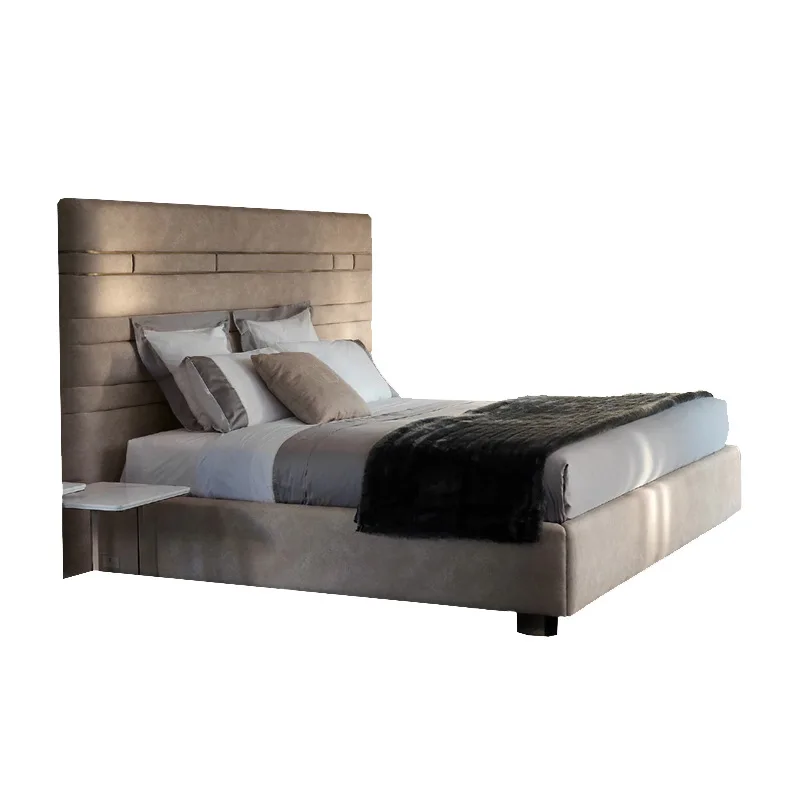 sh-Daytona Home High-End Custom Villa Furniture Ziggy Bed Soft Modern Design with Wooden Frame Large Size%