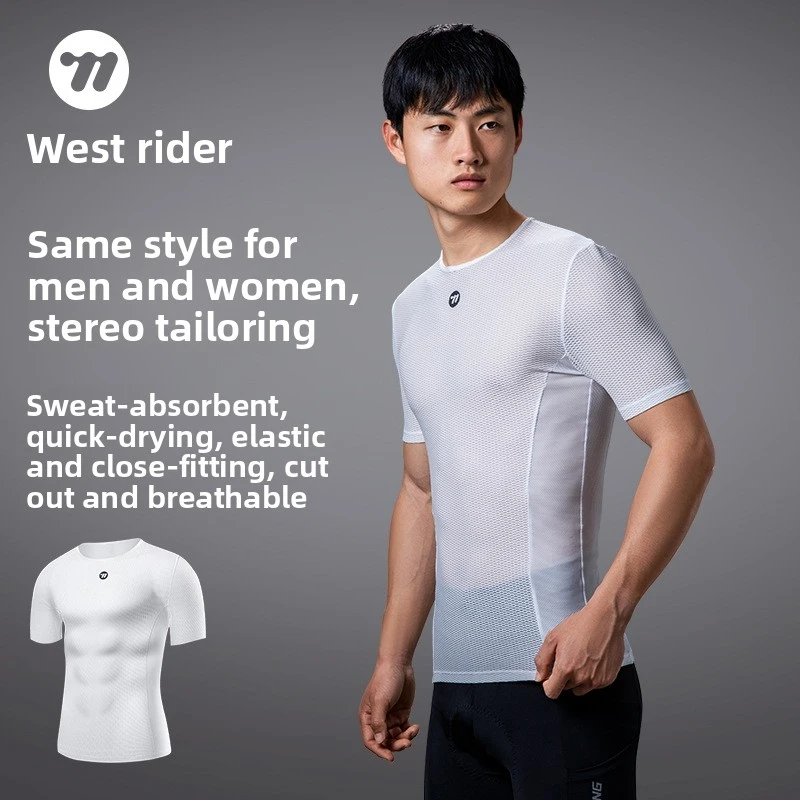 

Cycling Jersey for Men, Thin Quick-Dry Breathable Base Layer, Moisture Wicking Bicycle Shirt for Road Bike