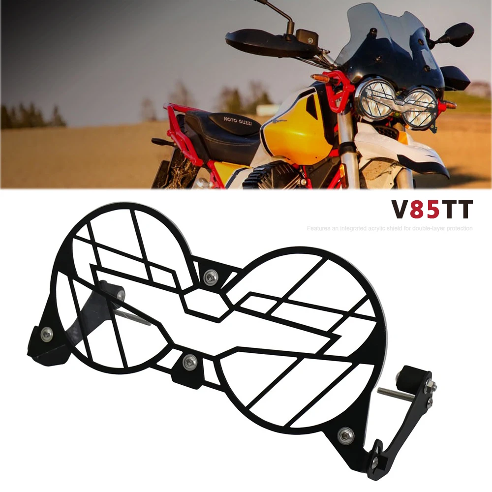 

Motorcycle Folding Headlight Guard Cover For Moto Guzzi V85TT V85 TT V 85 TT Head Light Protector Grill Protection Cover