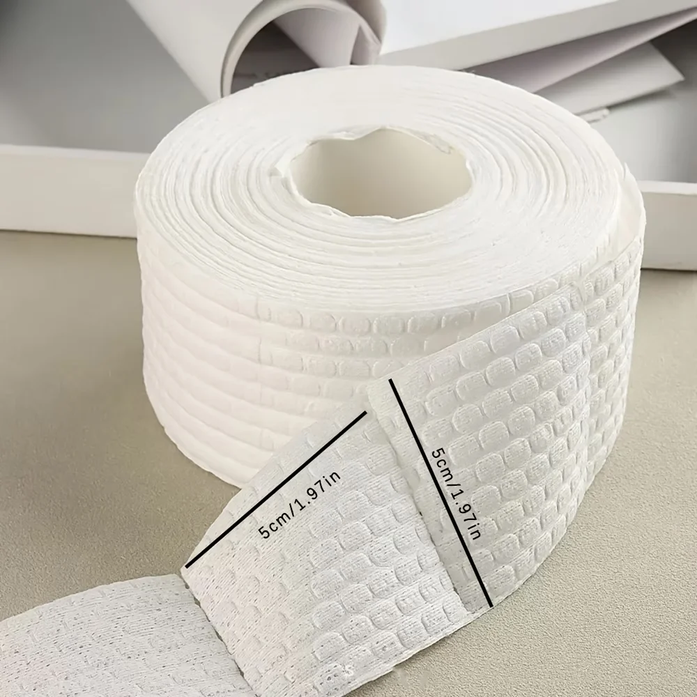 1 Roll Lint-Free Nail Wipes, Soft Absorbent Non-woven Pads for Gel Nail Prep, Nail Art, Hand & Foot Care view 2