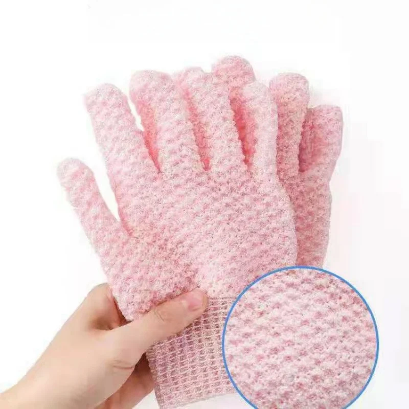 a piece Of Five Finger Bath Gloves Creative Home Body Massage Sponge Lazy Bath Gloves Deodorant Massage Elastic Bath Scrub Mud