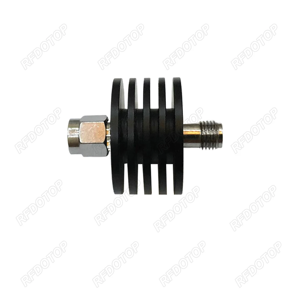 5W DC-6.0GHz SMA Male to SMA Female RF Attenuator 1~60dB Attenuator SMA Fixed Connectors 304 Stainless Steel 50 Ohm