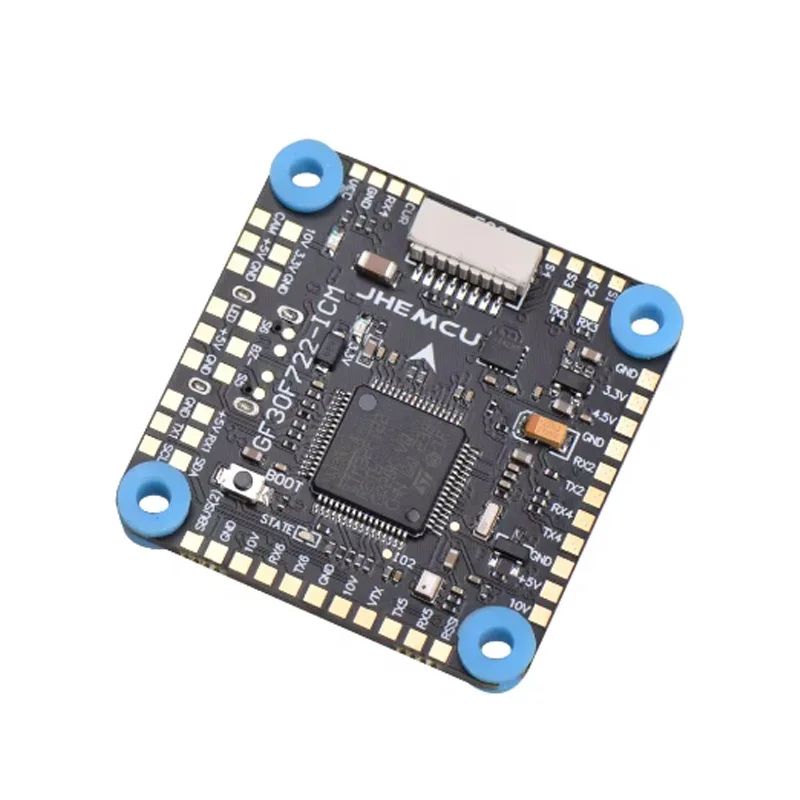 JHEMCU GF30F722-ICM F722 บอร์ดควบคุมการบิน Baro OSD 5V 10V Dual BEC 3-8S 30.5X30.5 มม. สำหรับอะไหล่ RC FPV Freestyle HD