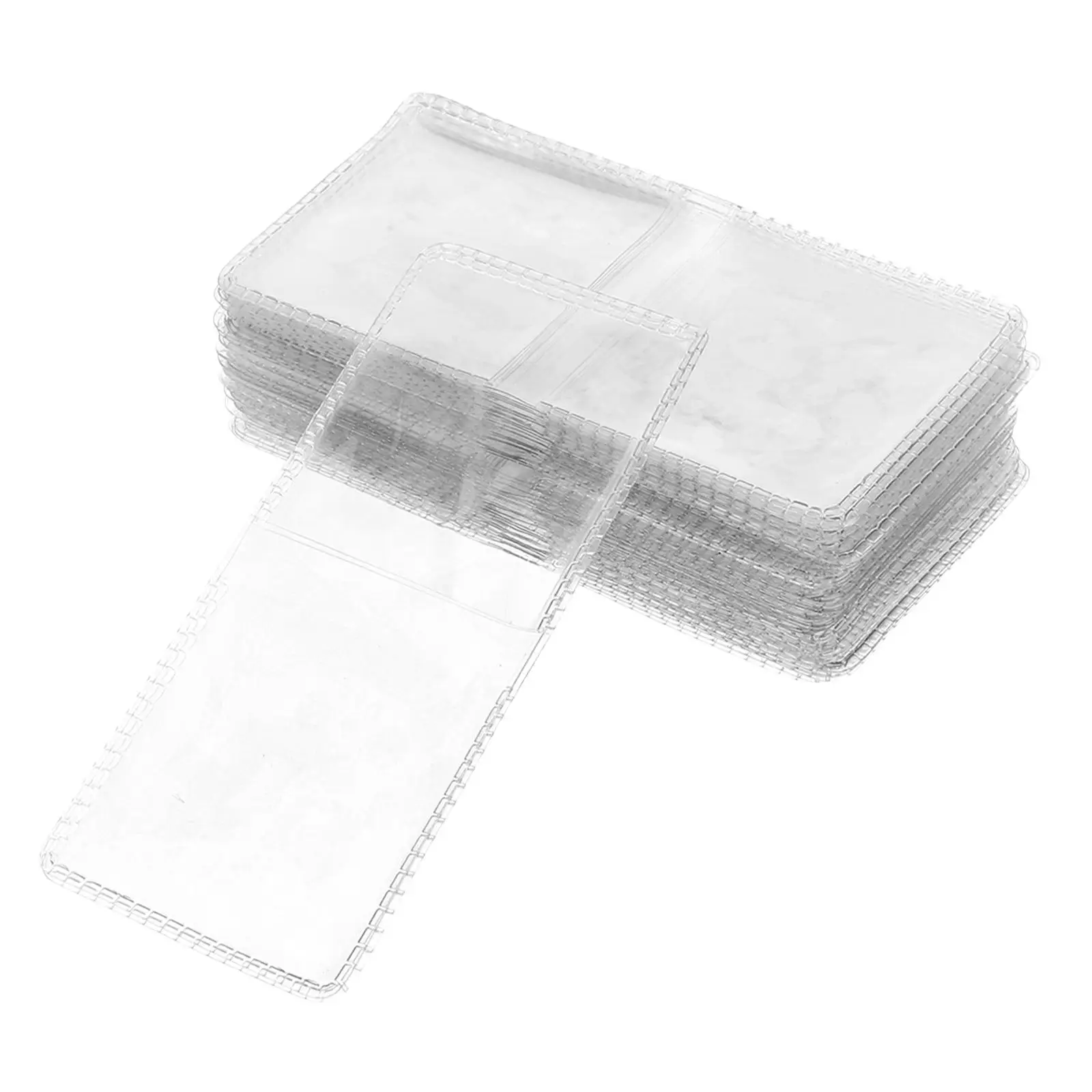 50pcs Coin Storage Bag PVC Transparent Medal Pocket Clear Portable CoinSleeves Plastic Display Banknote