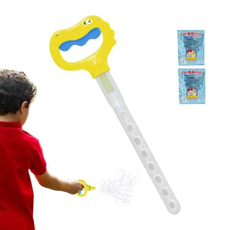 

Smiling Face Bubble Wand Dinosaur 5-Claw Manual Bubble Stick Handheld Smiling Face Garden Toys For Summer Toy Party Outdoor